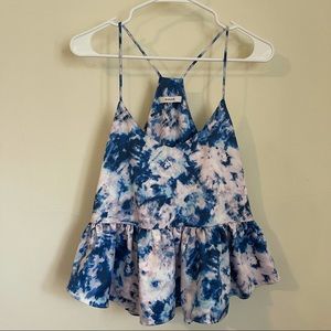 RO&DE Tie Dye Peplum Blouse